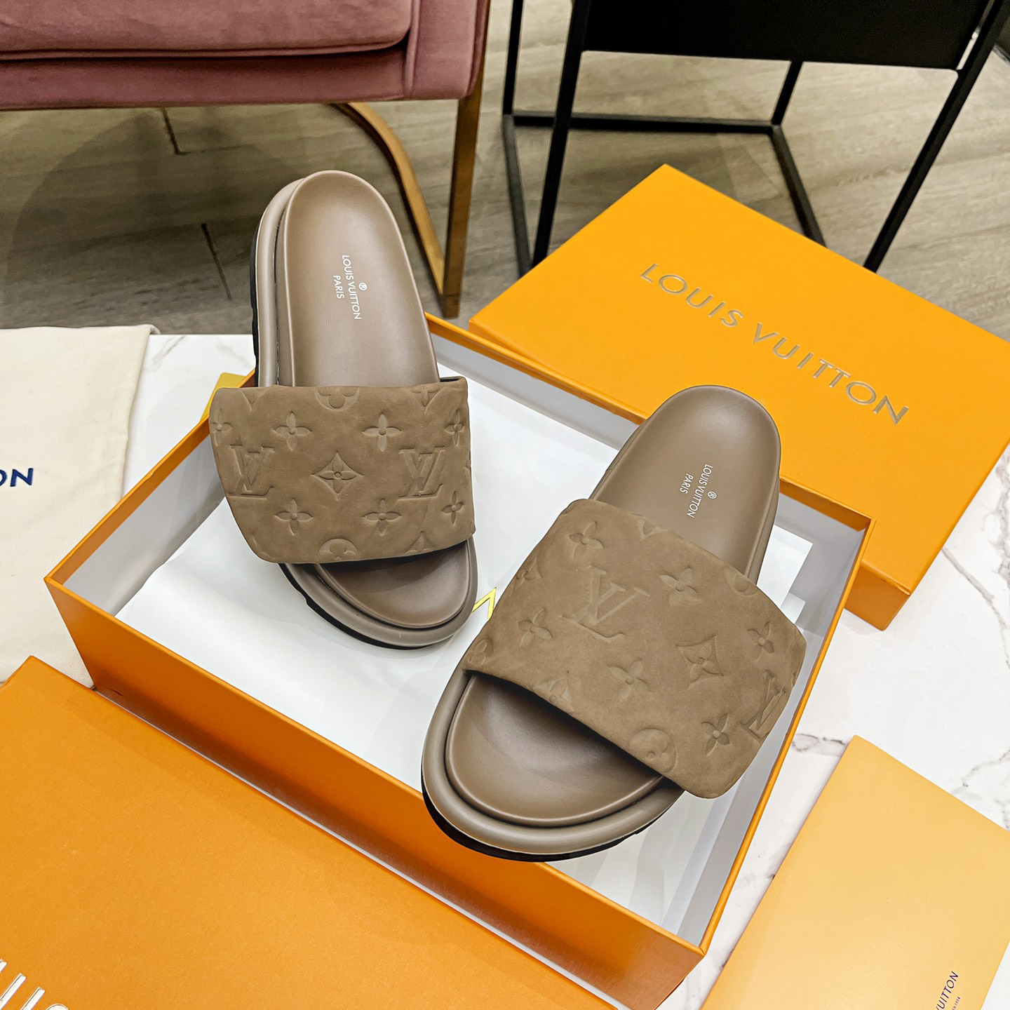 Louis Vuitton Pool Pillow Comfort Mules - PerfectKickZ