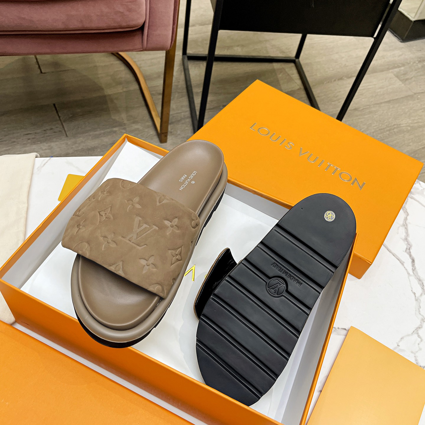 Louis Vuitton Pool Pillow Comfort Mules - PerfectKickZ