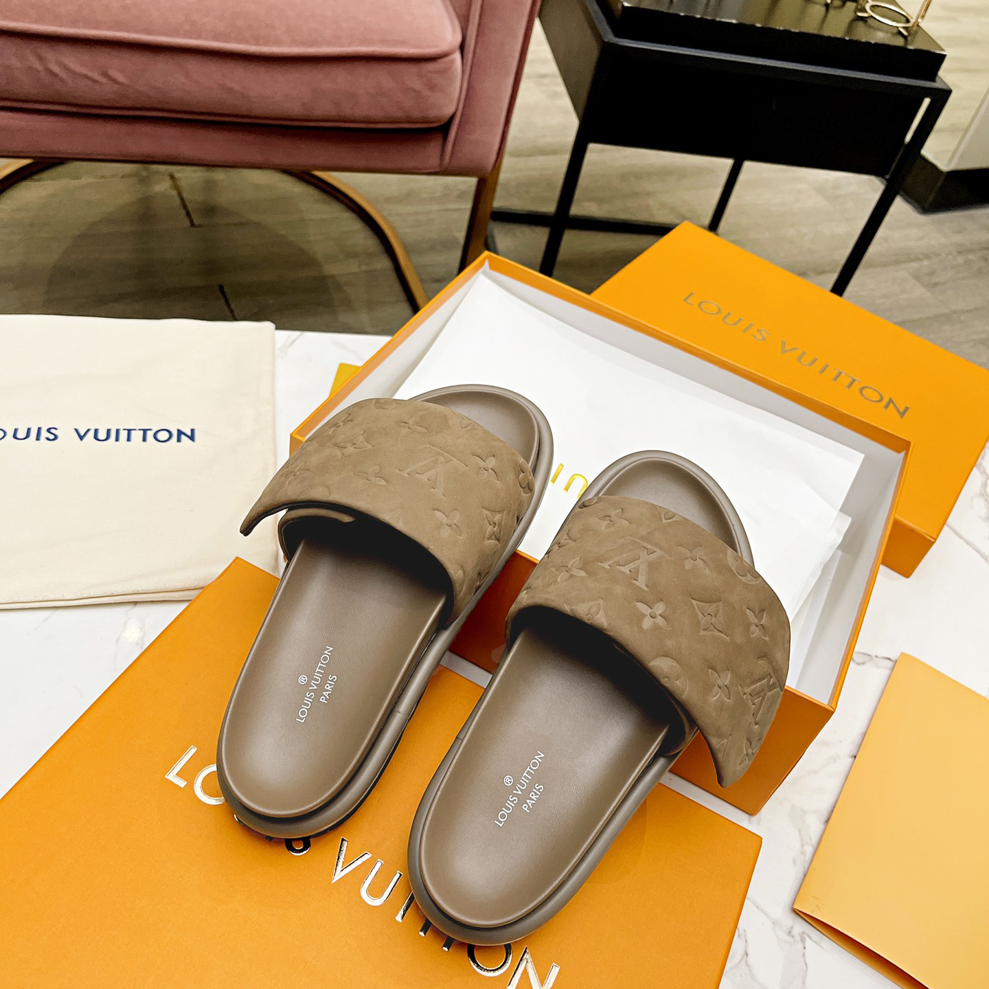 Louis Vuitton Pool Pillow Comfort Mules - PerfectKickZ