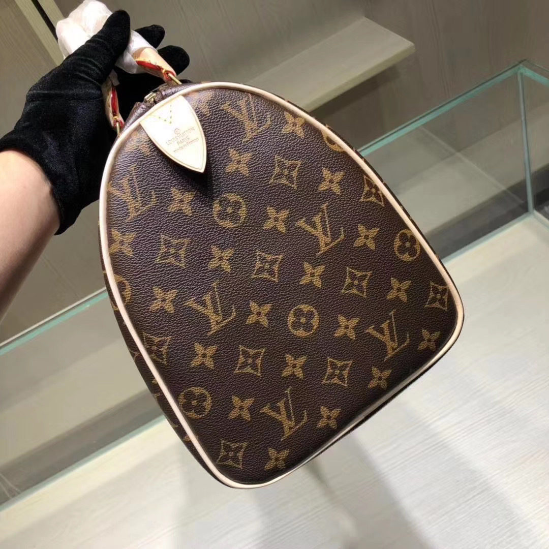 Louis Vuitton Speedy 35 Monogram Handbag (35-23-8cm)  M41107 - PerfectKickZ
