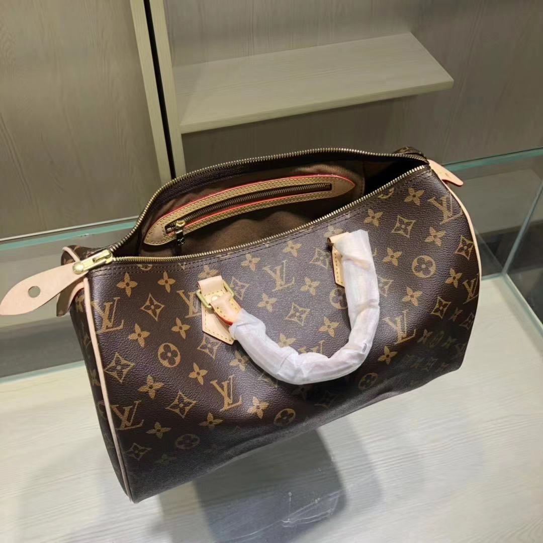 Louis Vuitton Speedy 35 Monogram Handbag (35-23-8cm)  M41107 - PerfectKickZ