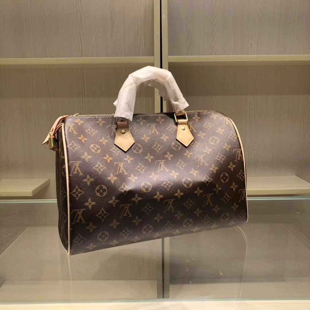Louis Vuitton Speedy 35 Monogram Handbag (35-23-8cm)  M41107 - PerfectKickZ