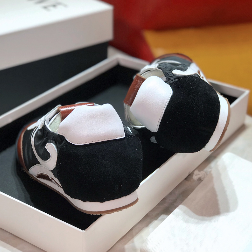 Loewe Ballet Runner In Nylon And Calfskin - 