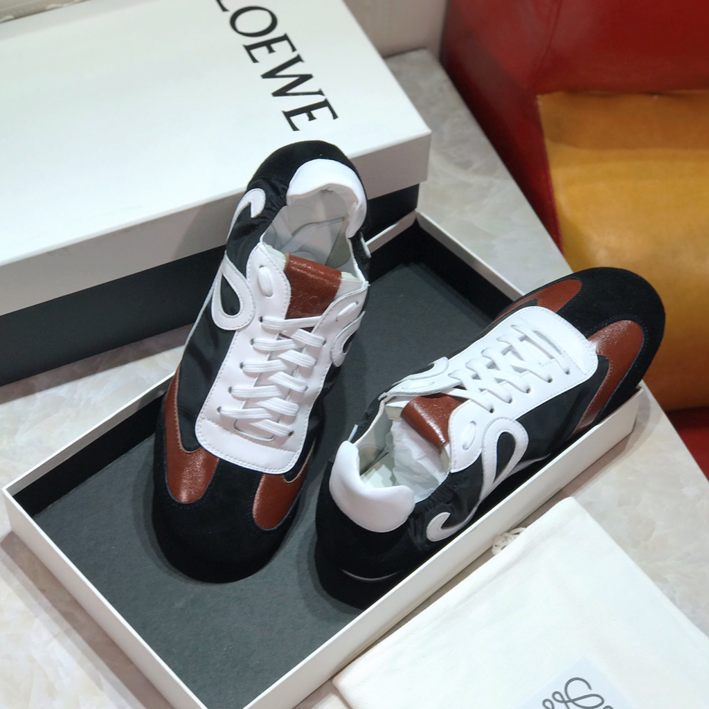 Loewe Ballet Runner In Nylon And Calfskin - 