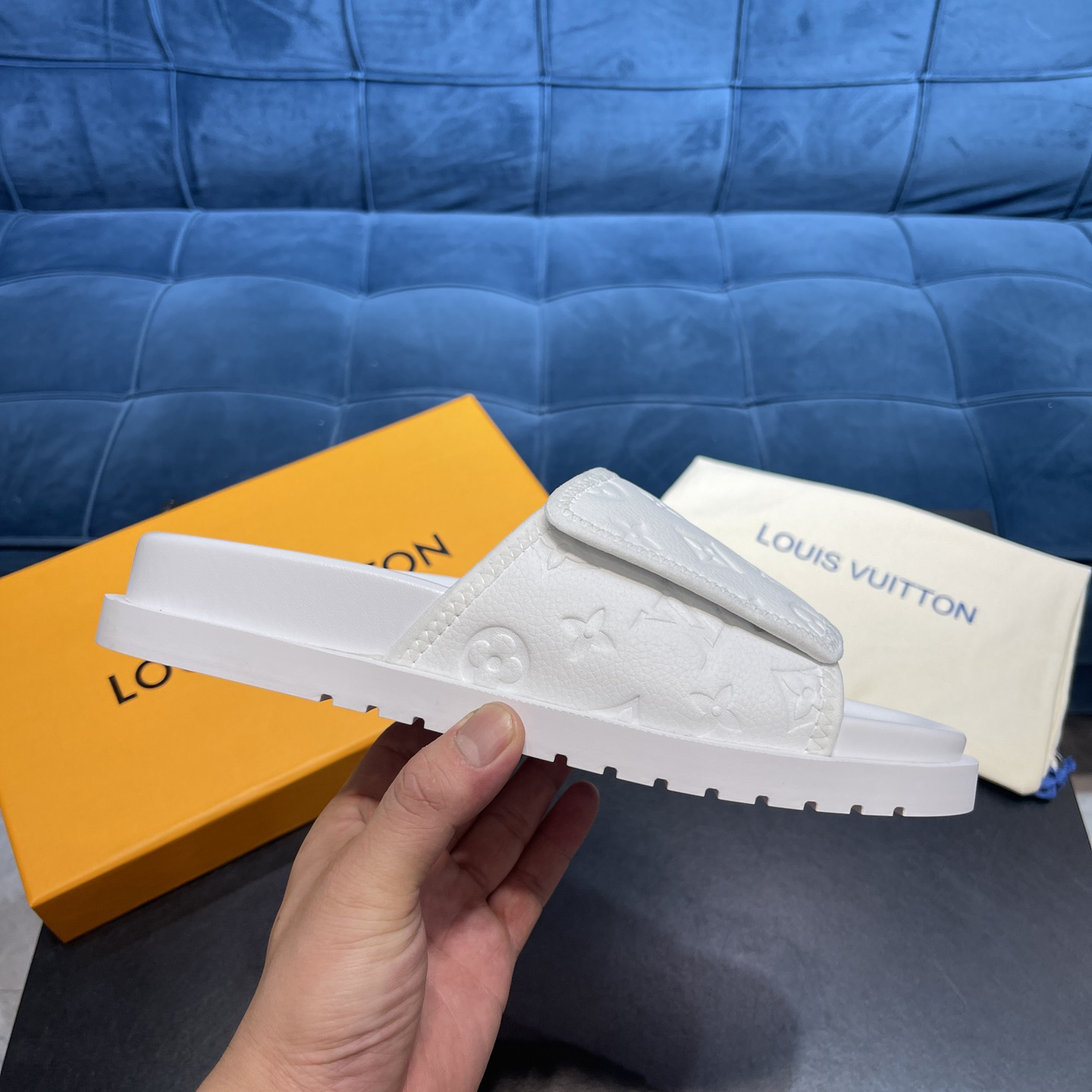 Louis Vuitton x NBA Monogram Slipper - PerfectKickZ