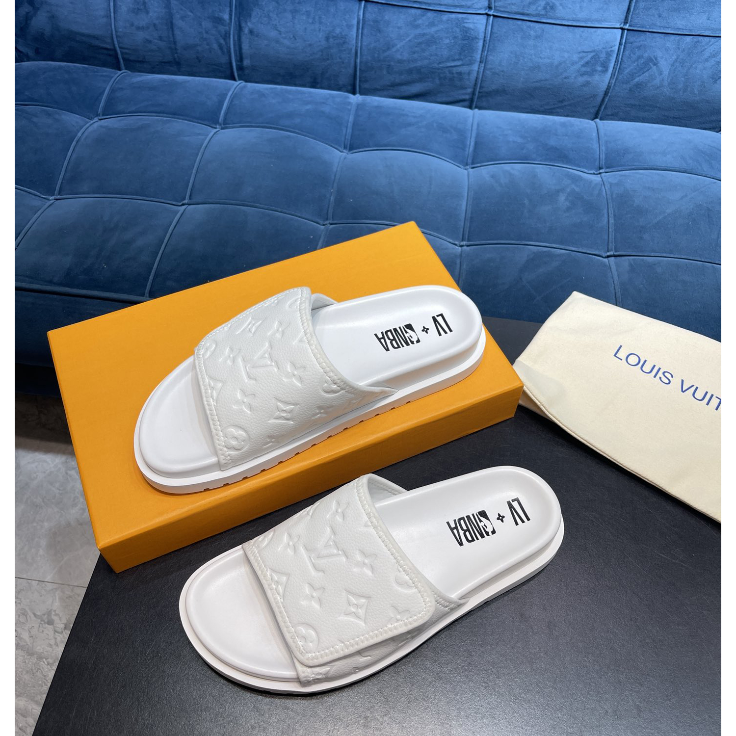 Louis Vuitton x NBA Monogram Slipper - PerfectKickZ
