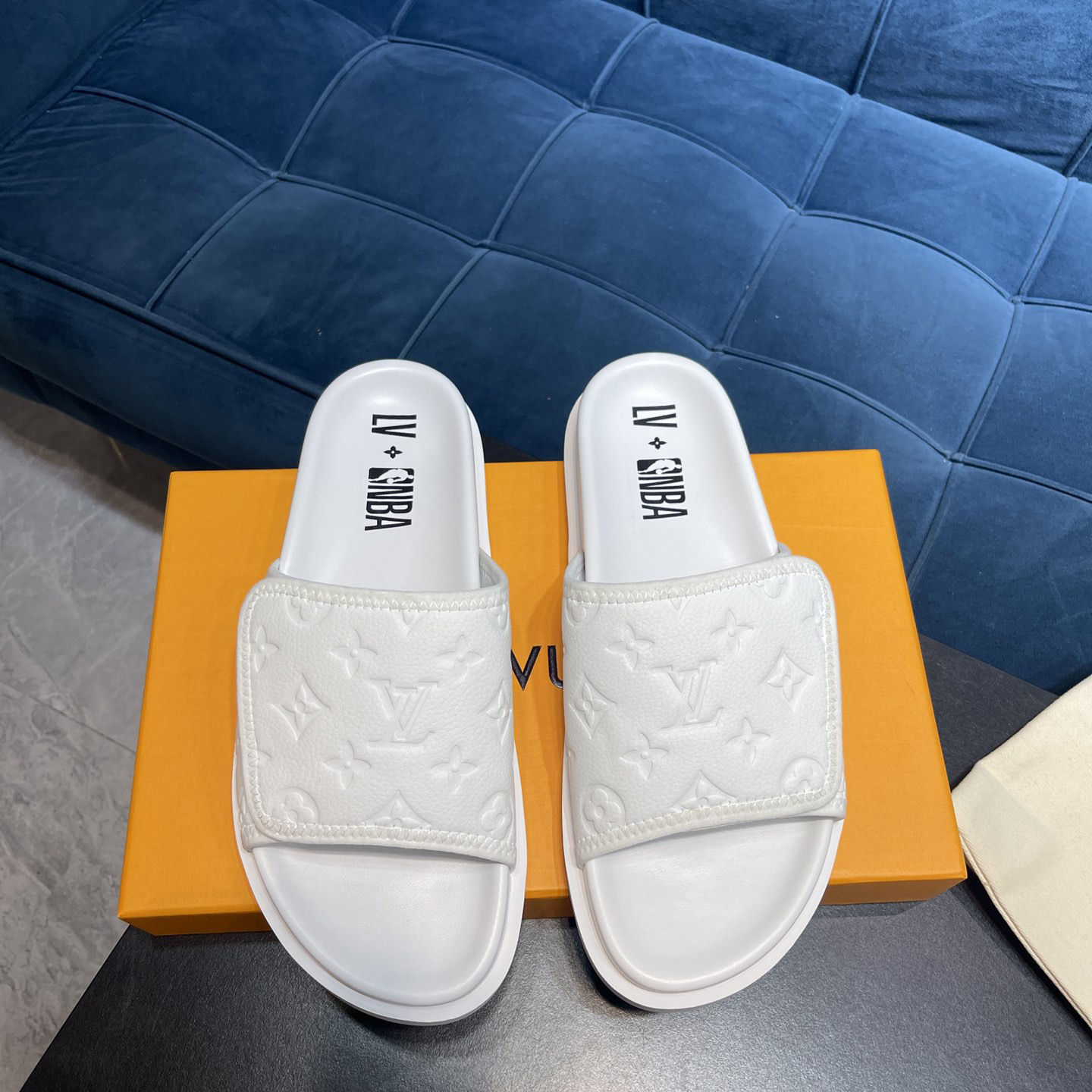 Louis Vuitton x NBA Monogram Slipper - PerfectKickZ