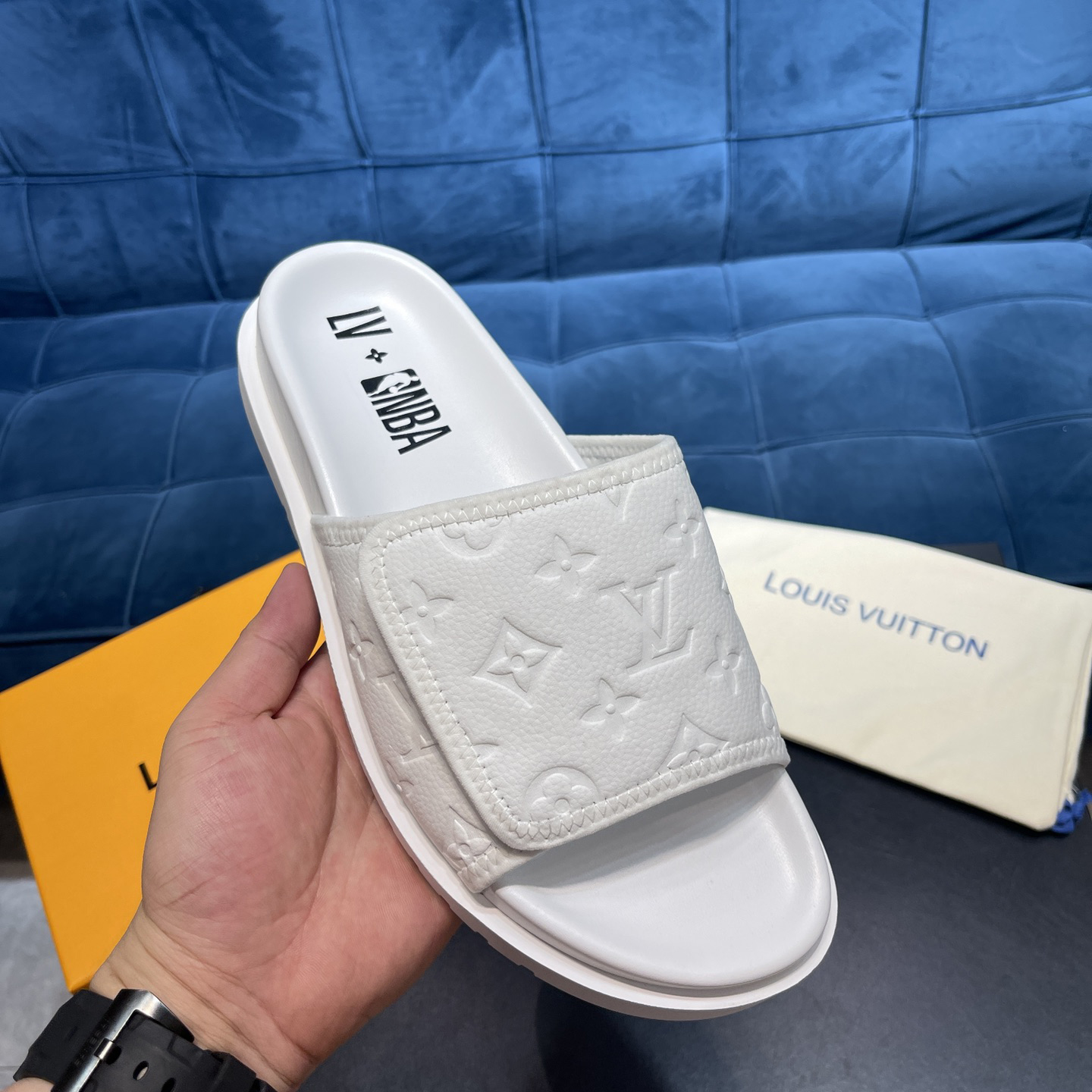 Louis Vuitton x NBA Monogram Slipper - PerfectKickZ