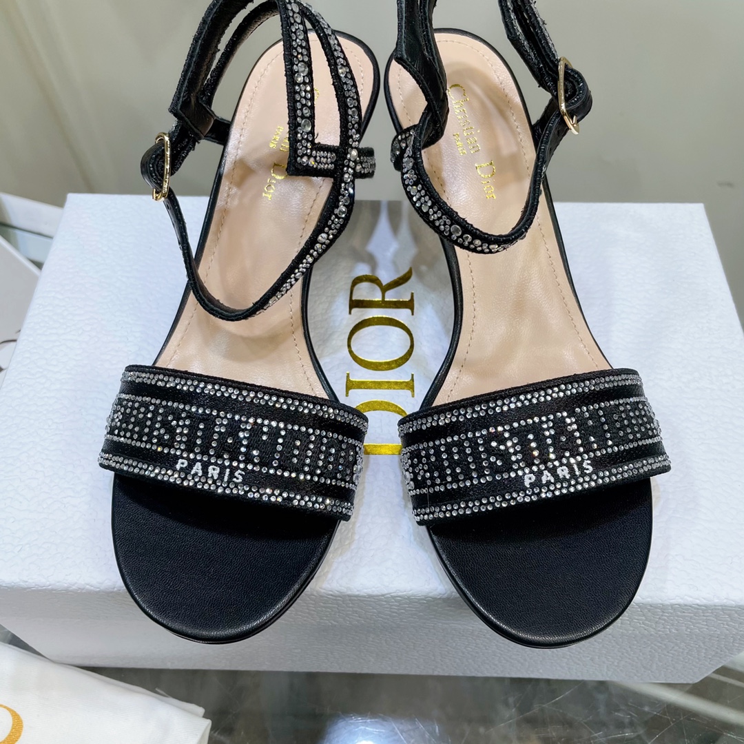 Dior Logo High Heeled Sandals(6.5CM) - PerfectKickZ
