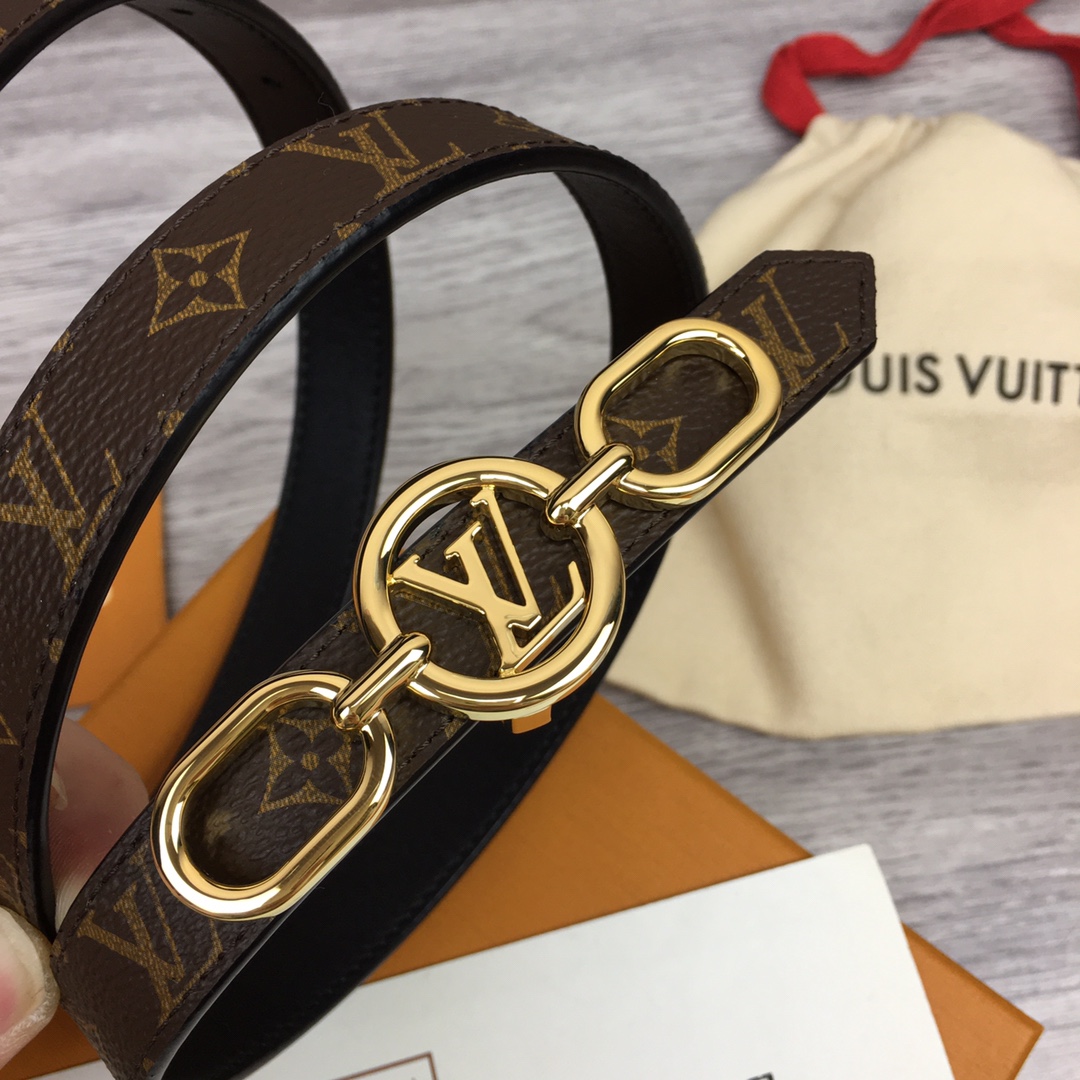 Louis Vuitton Squared LV 20mm Belt - PerfectKickZ