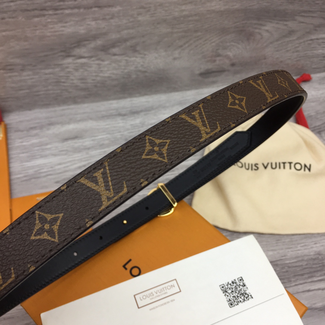 Louis Vuitton Squared LV 20mm Belt - PerfectKickZ