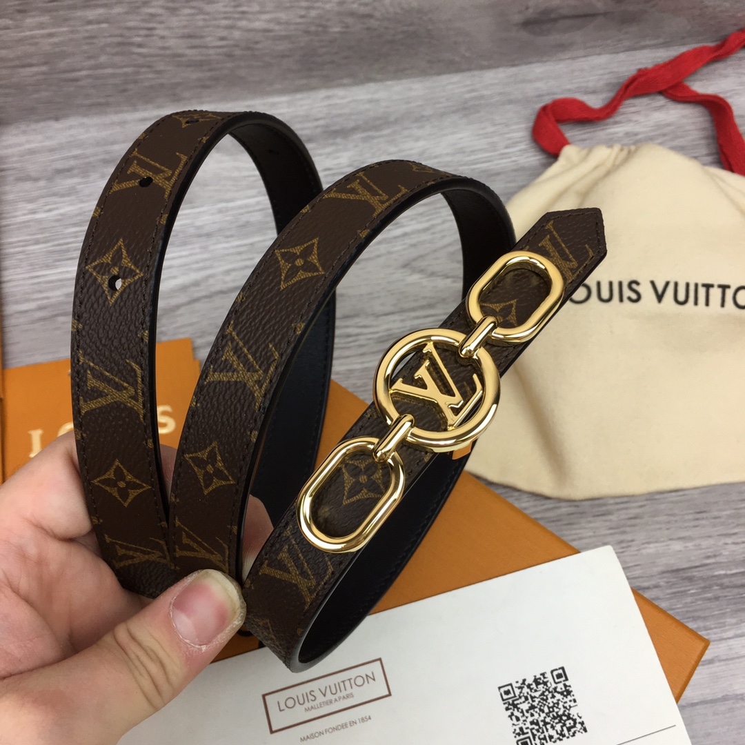 Louis Vuitton Squared LV 20mm Belt - PerfectKickZ