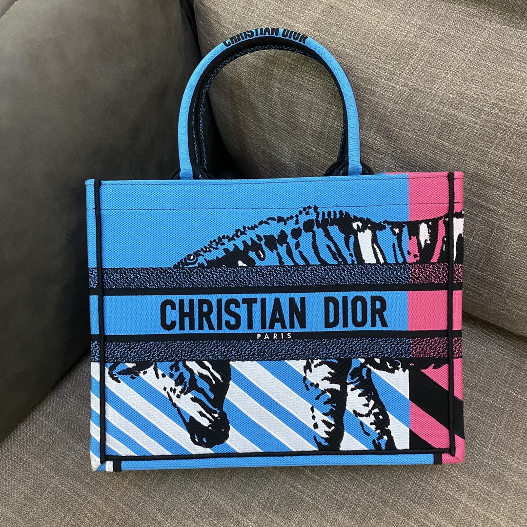 Dior Book Tote D-Jungle Pop（36.5*28*17.5cm） - PerfectKickZ