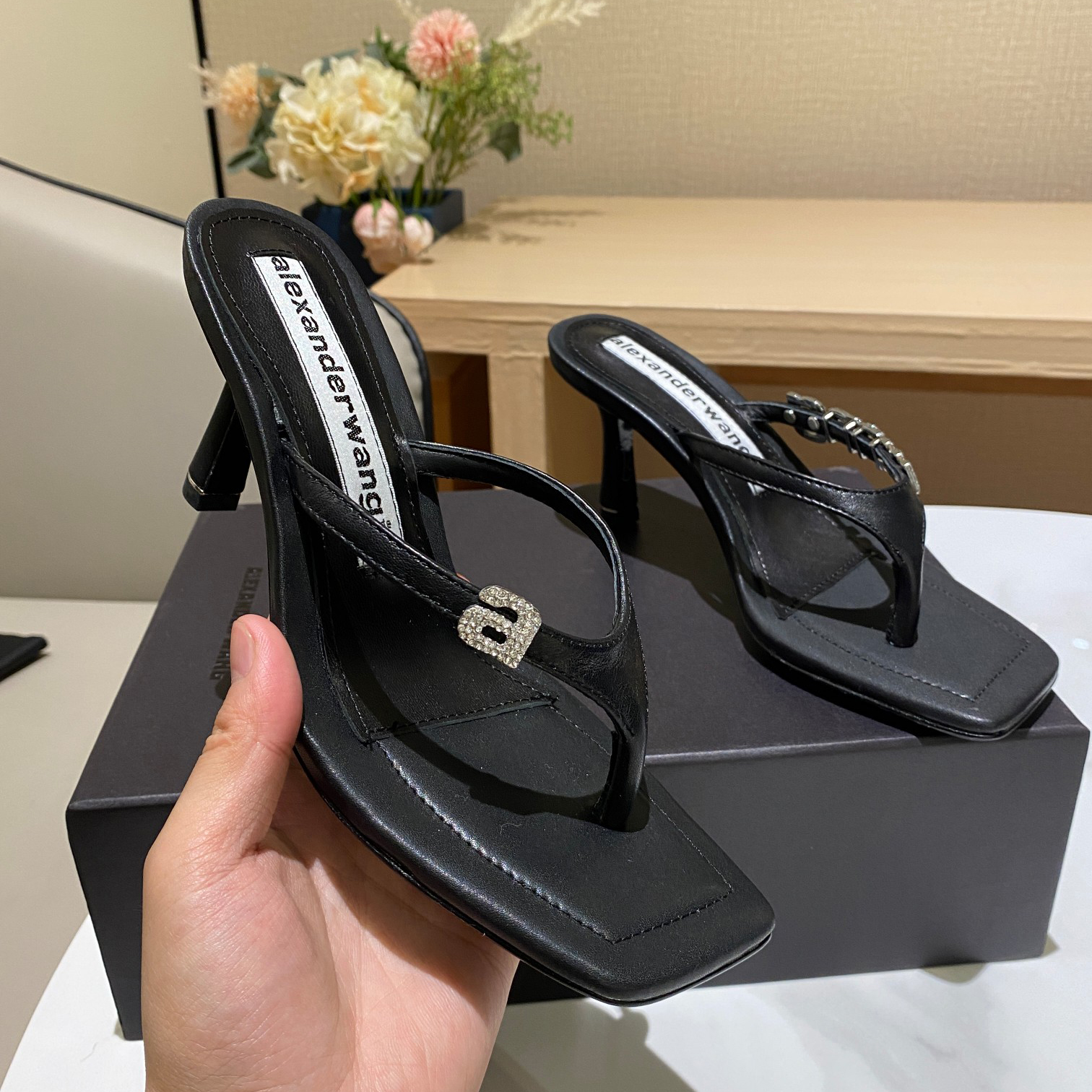 Alexander Wang Clip Toe High-Heeled Sandals - PerfectKickZ