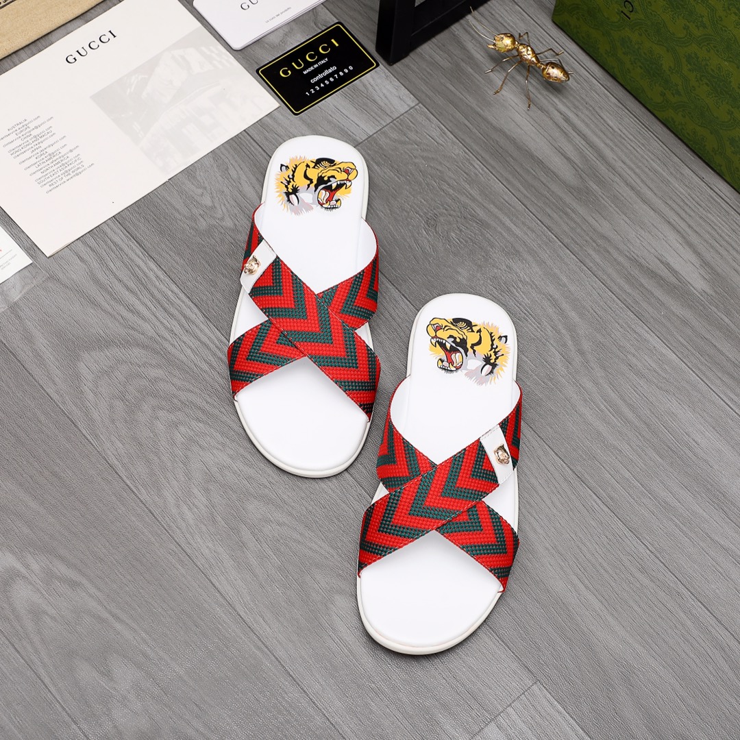 Gucci Web Slide Sandal - PerfectKickZ