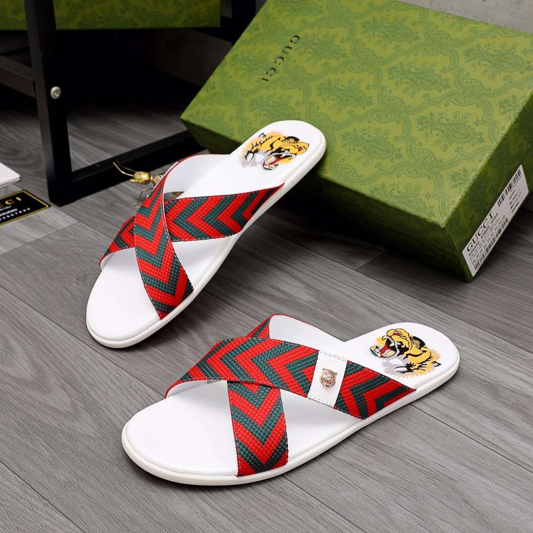 Gucci Web Slide Sandal - PerfectKickZ
