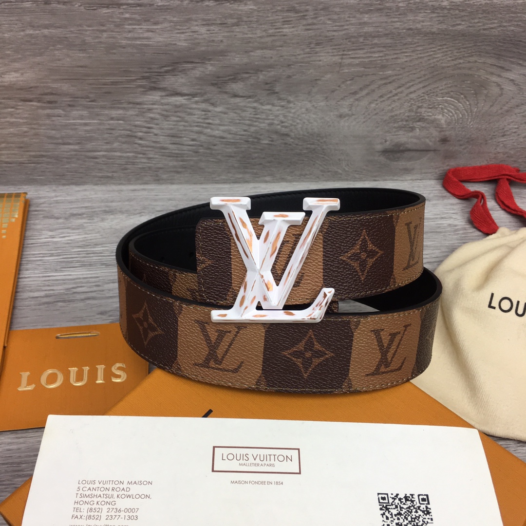 Louis Vuitton Squared LV 40mm Belt - PerfectKickZ