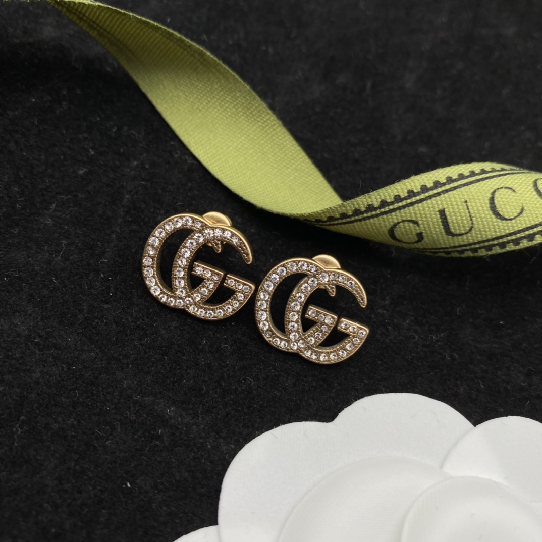 Gucci GG Full Drill Earrings  - PerfectKickZ