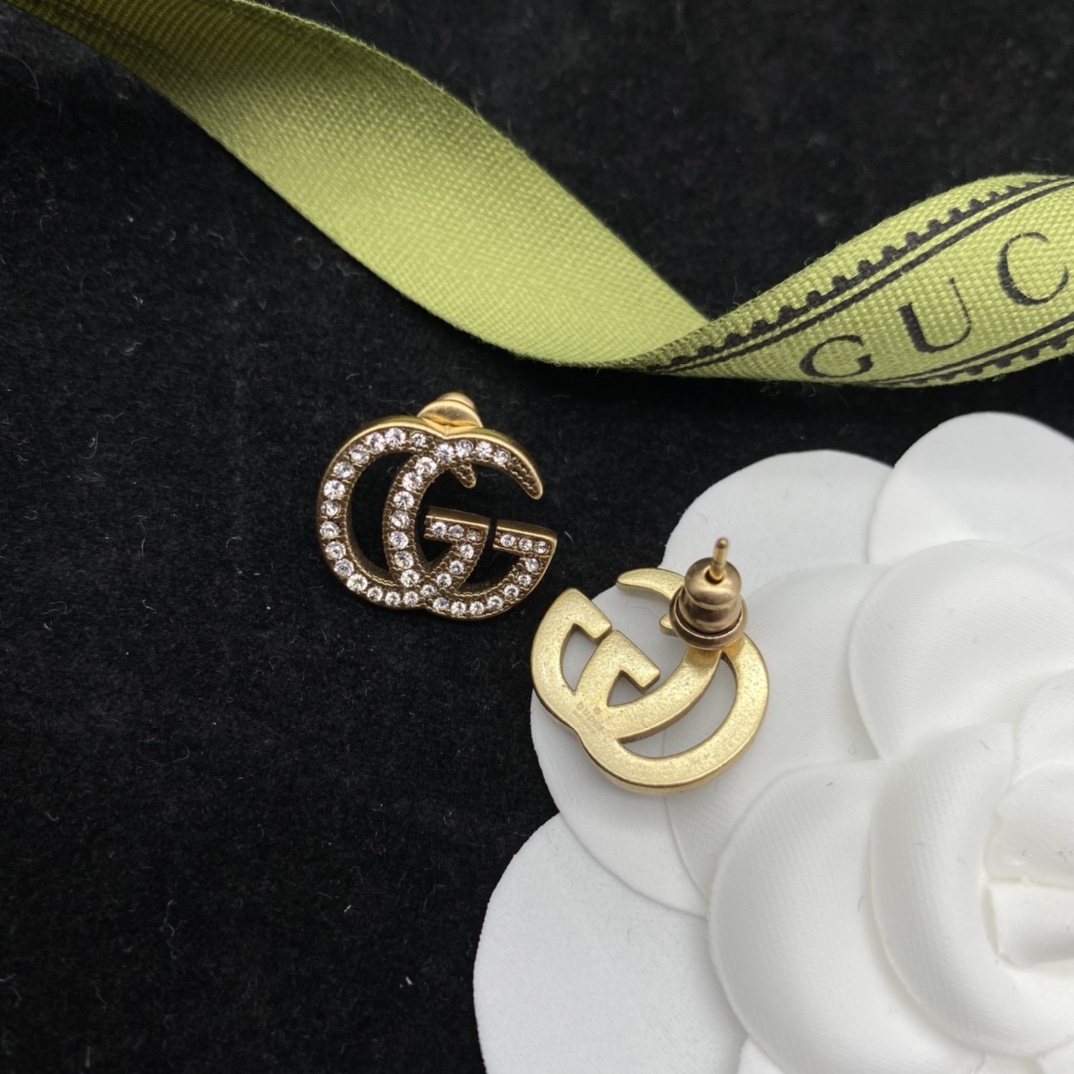 Gucci GG Full Drill Earrings  - PerfectKickZ