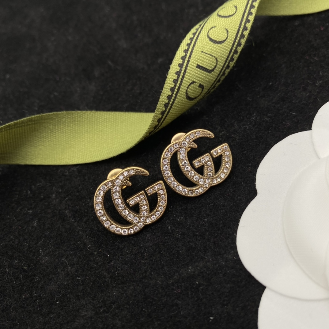 Gucci GG Full Drill Earrings  - PerfectKickZ