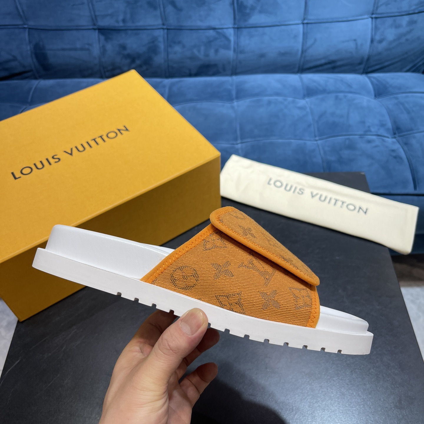 Louis Vuitton x NBA Monogram Slipper - PerfectKickZ