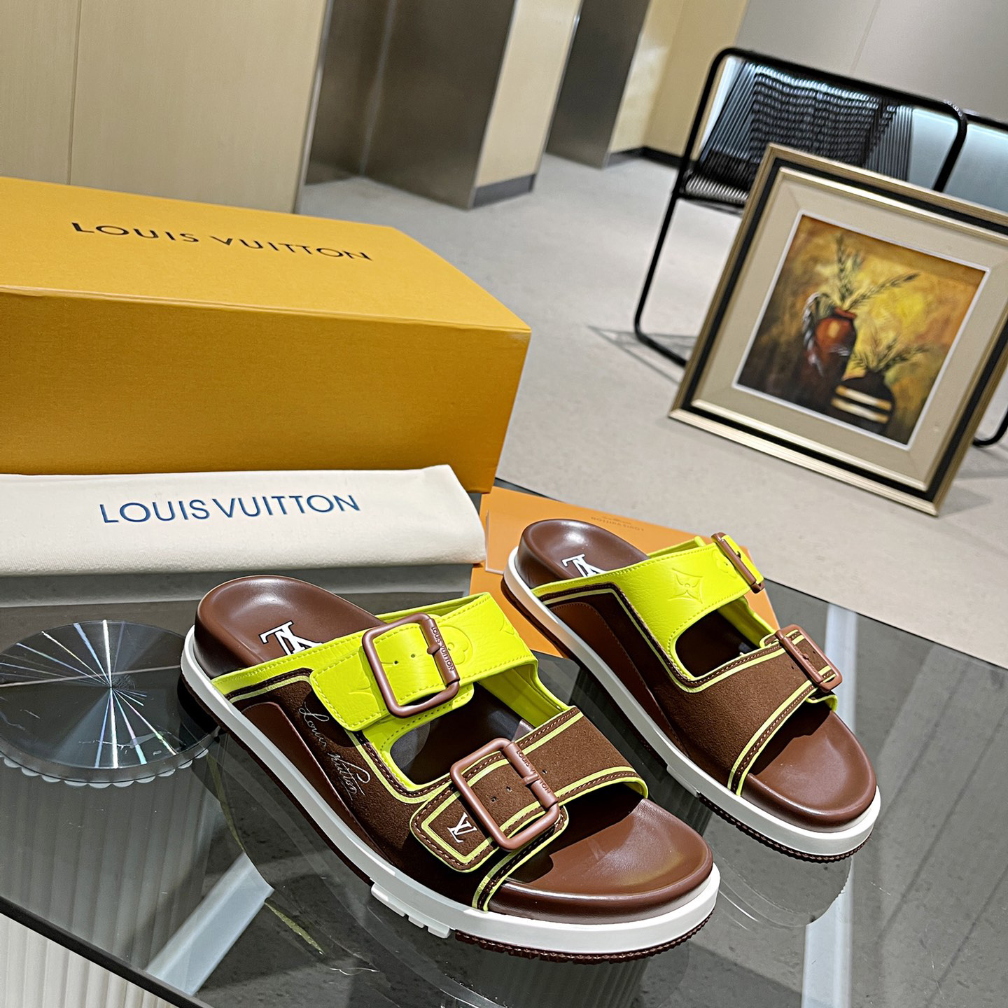 Louis Vuitton Men's Trainer Slippers - PerfectKickZ