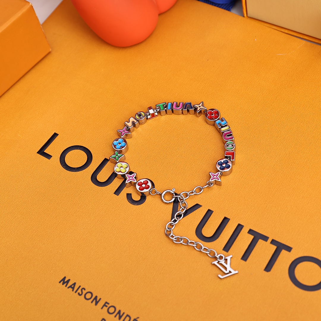 Louis Vuitton MP3282 Monogram Party Bracelet - PerfectKickZ
