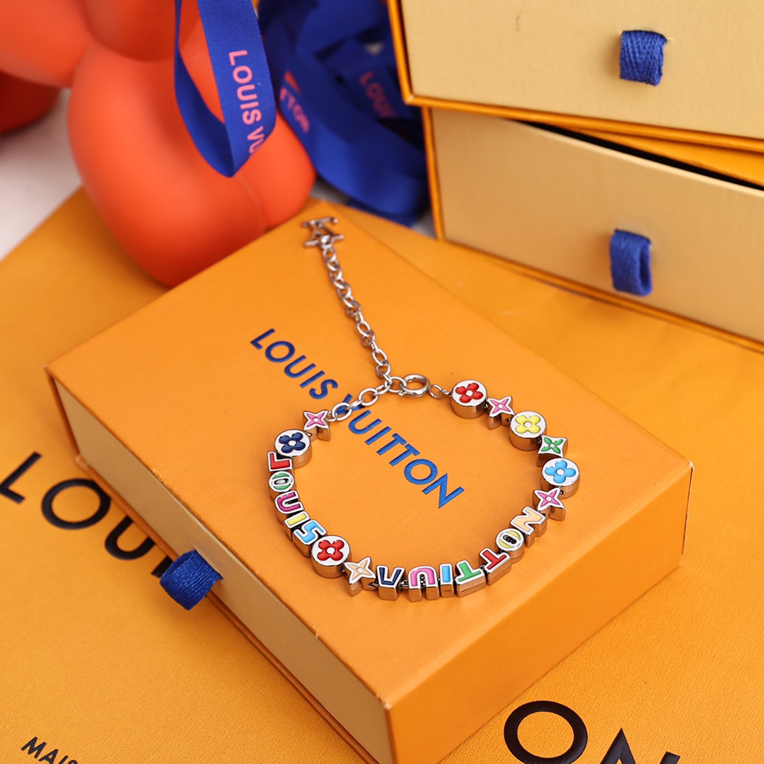 Louis Vuitton MP3282 Monogram Party Bracelet - PerfectKickZ