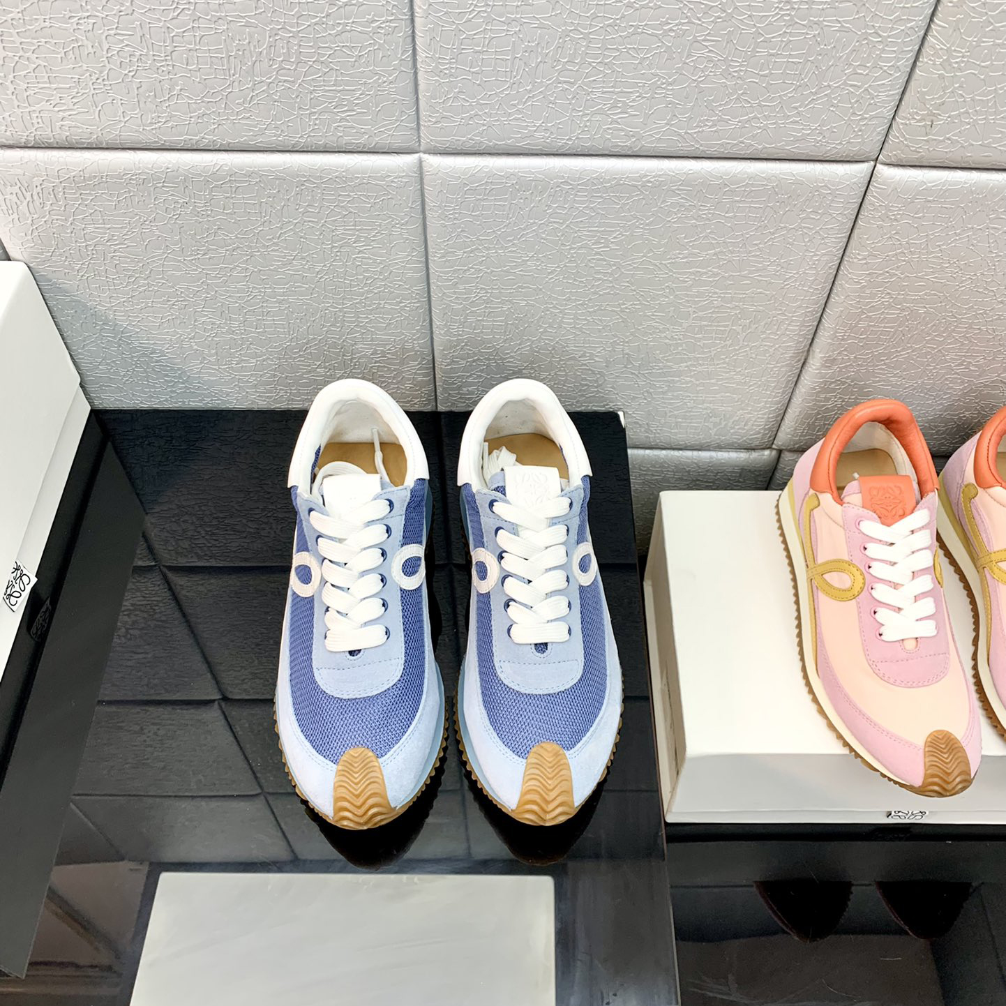 Loewe Flow Runner In Technical Mesh And Suede - PerfectKickZ