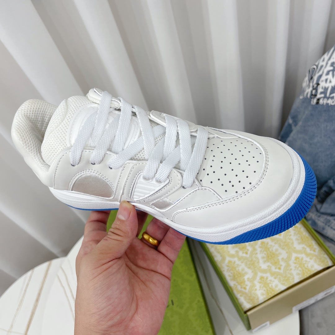 Gucci  Basket Sneaker With Lnterlocking G  - PerfectKickZ
