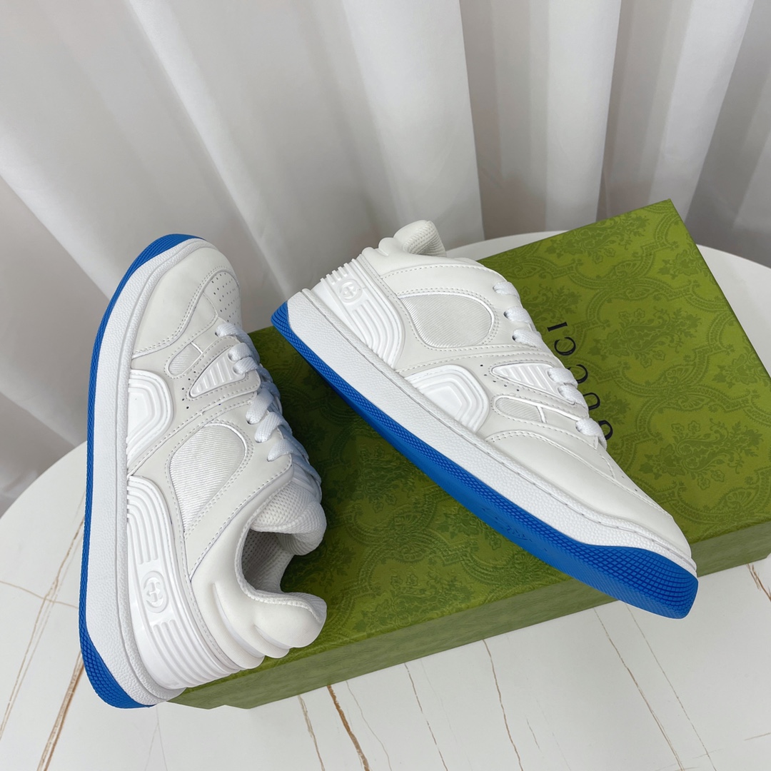 Gucci  Basket Sneaker With Lnterlocking G  - PerfectKickZ