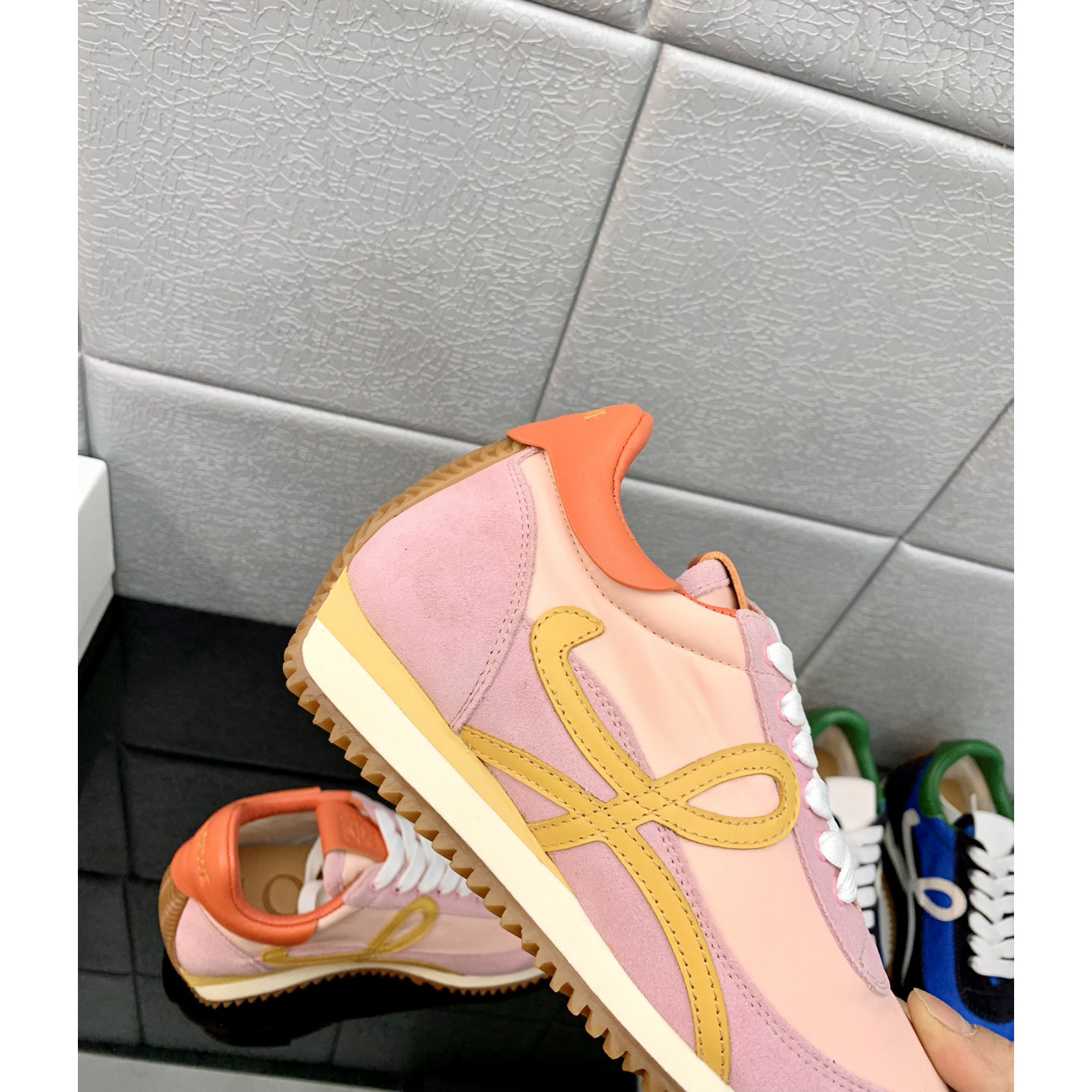 Loewe Flow Runner In Technical Mesh And Suede - PerfectKickZ