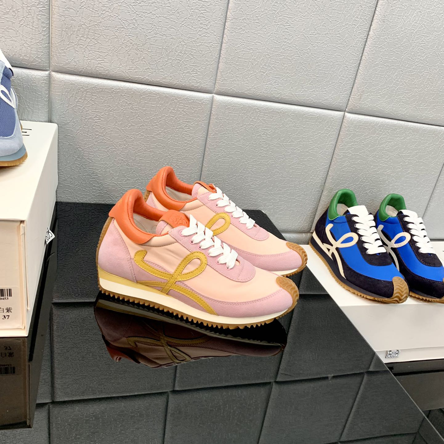 Loewe Flow Runner In Technical Mesh And Suede - PerfectKickZ