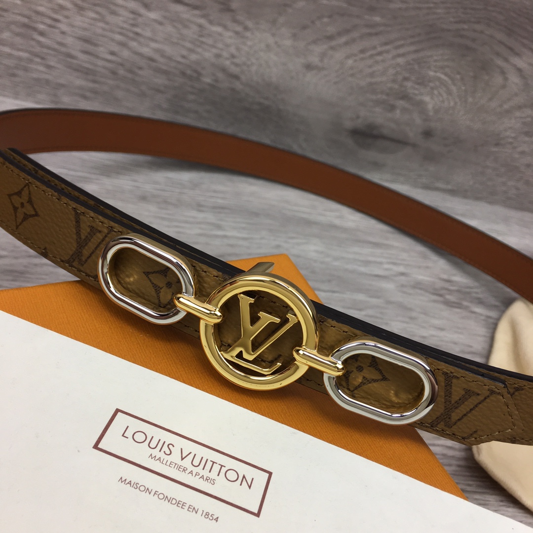Louis Vuitton Squared LV 20mm Belt - PerfectKickZ