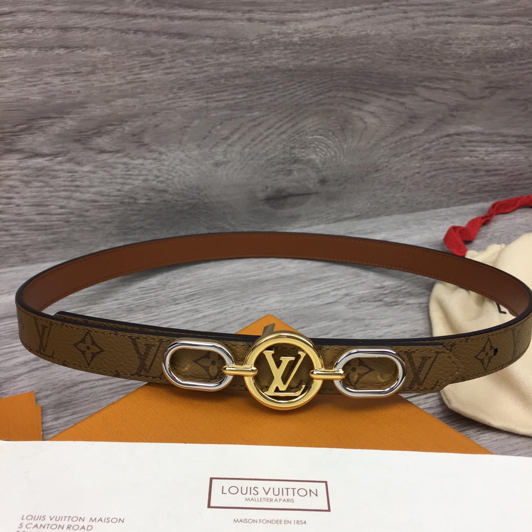 Louis Vuitton Squared LV 20mm Belt - PerfectKickZ