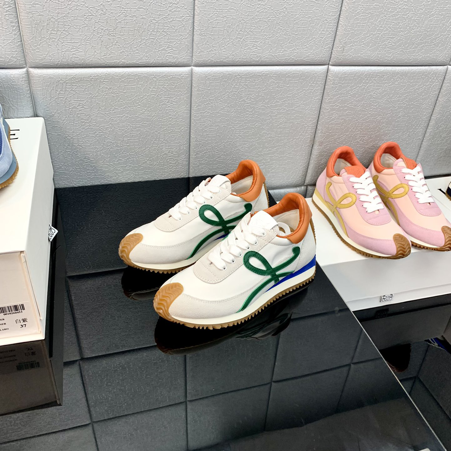 Loewe Flow Runner In Technical Mesh And Suede - 