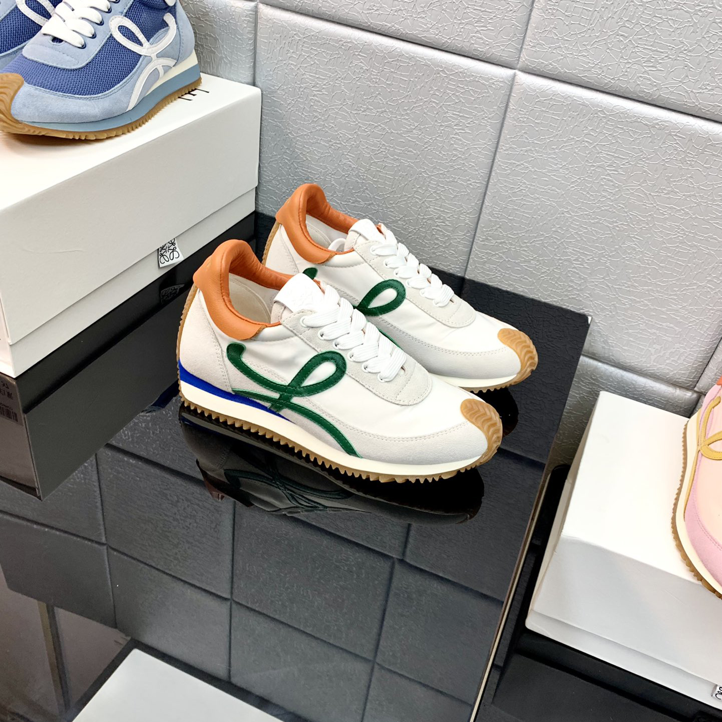 Loewe Flow Runner In Technical Mesh And Suede - PerfectKickZ
