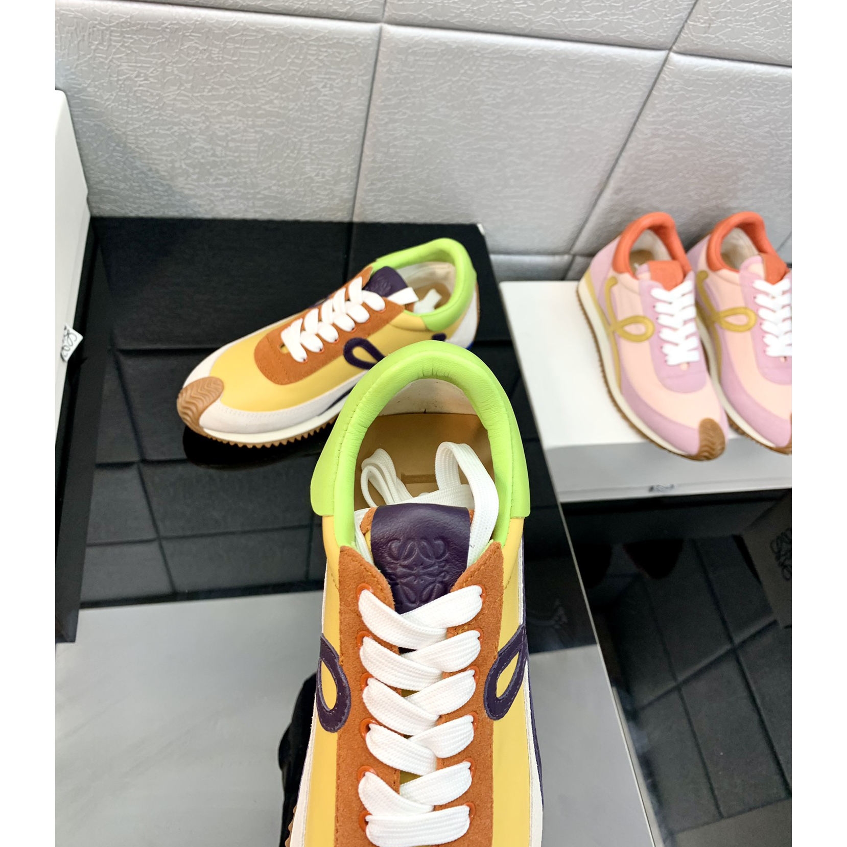 Loewe Flow Runner In Technical Mesh And Suede - PerfectKickZ