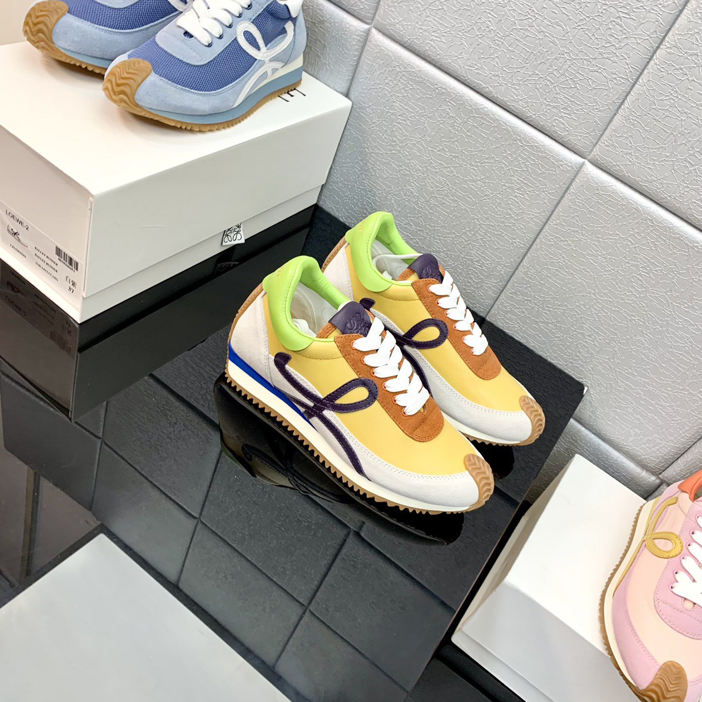 Loewe Flow Runner In Technical Mesh And Suede - PerfectKickZ