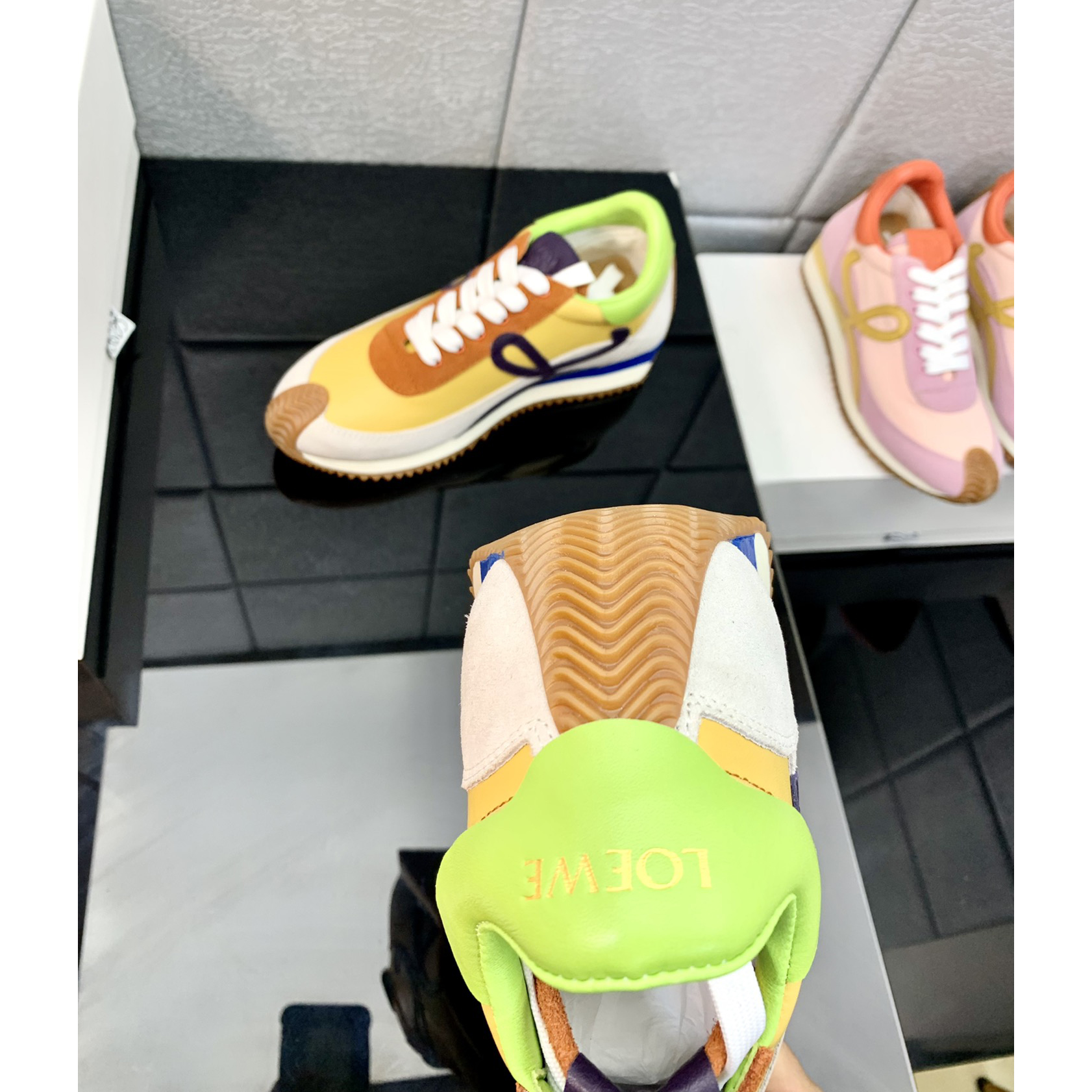 Loewe Flow Runner In Technical Mesh And Suede - PerfectKickZ