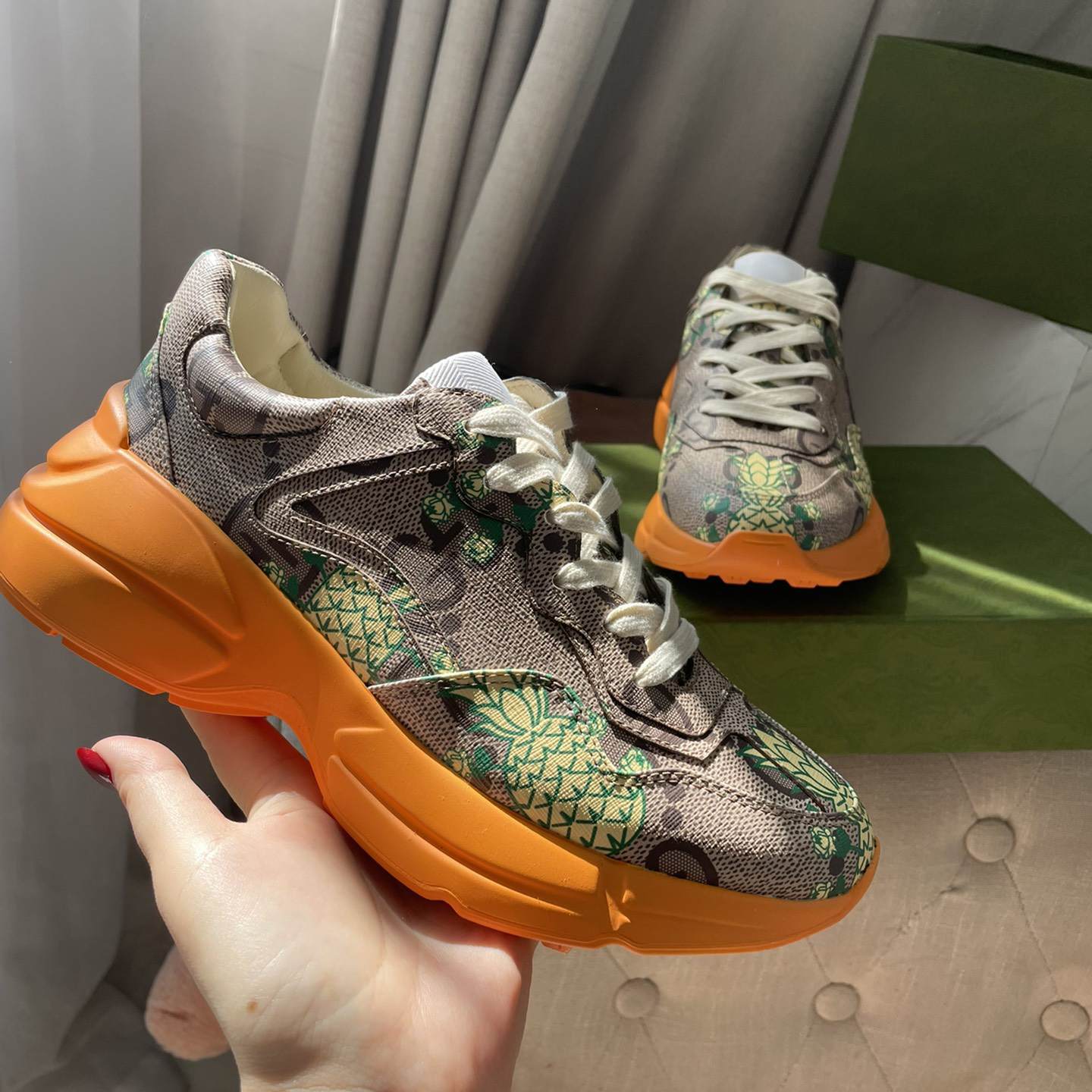 Gucci Pineapple Rhyton Sneaker - 
