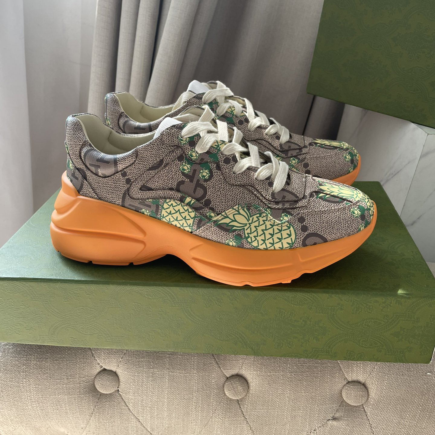 Gucci Pineapple Rhyton Sneaker - 