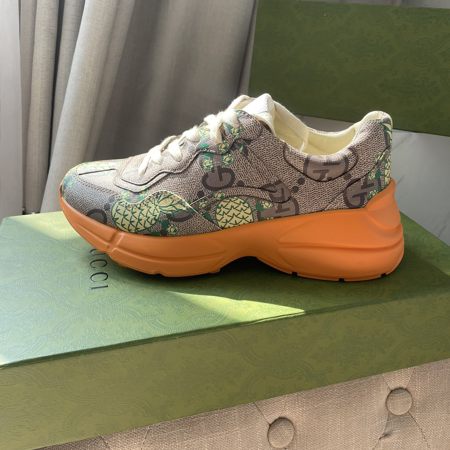 Gucci Pineapple Rhyton Sneaker - 