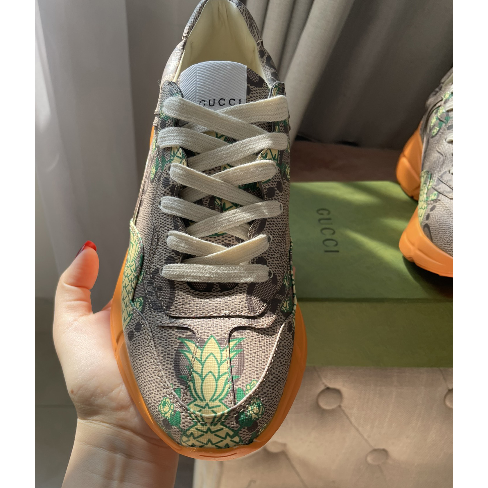 Gucci Pineapple Rhyton Sneaker - 