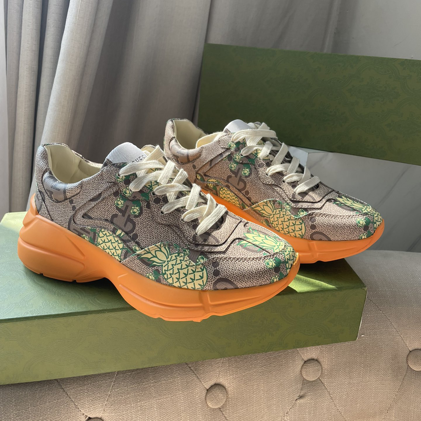 Gucci Pineapple Rhyton Sneaker - PerfectKickZ