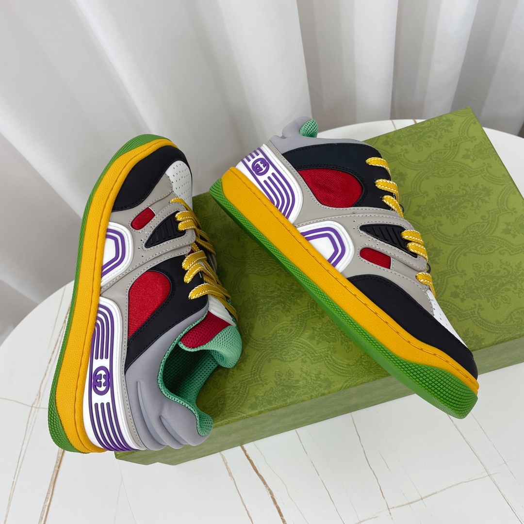 Gucci  Basket Sneaker With Lnterlocking G  - PerfectKickZ