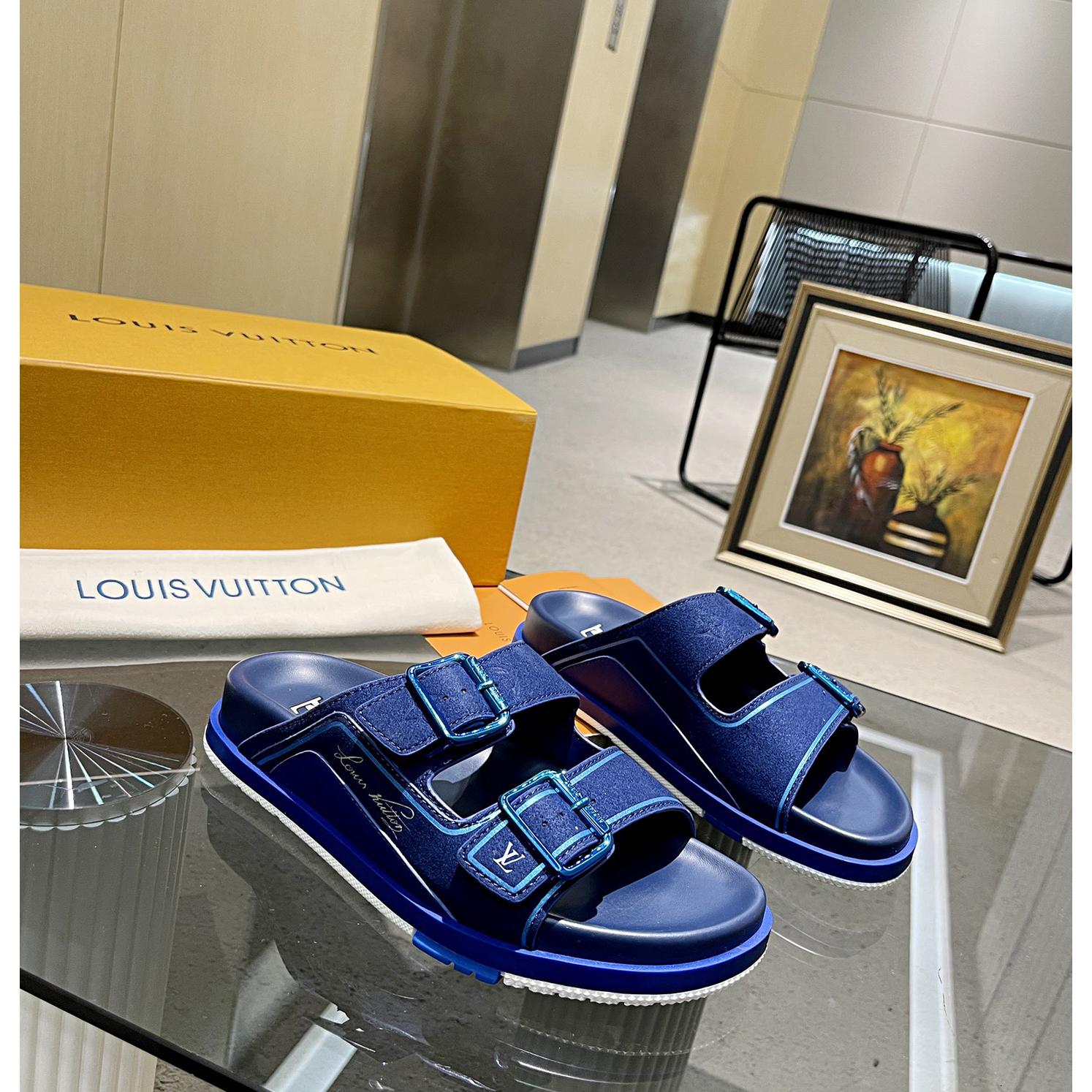 Louis Vuitton Men's Trainer Slippers - PerfectKickZ