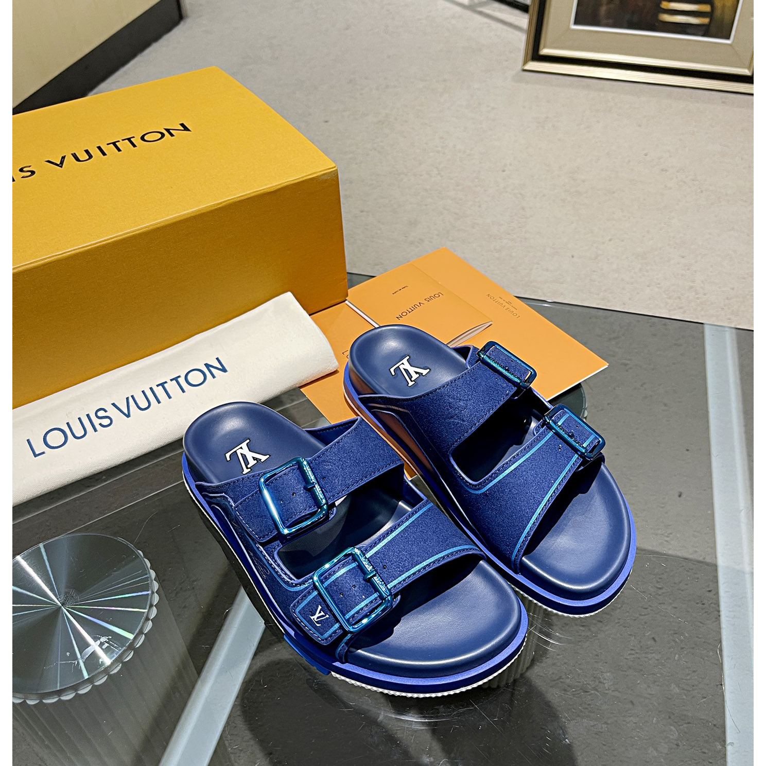 Louis Vuitton Men's Trainer Slippers - PerfectKickZ