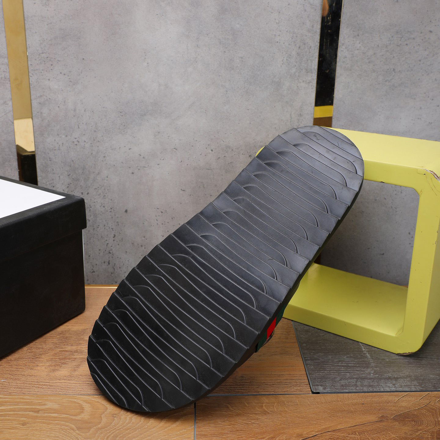 Gucci GG Rubber Slide Sandal - PerfectKickZ
