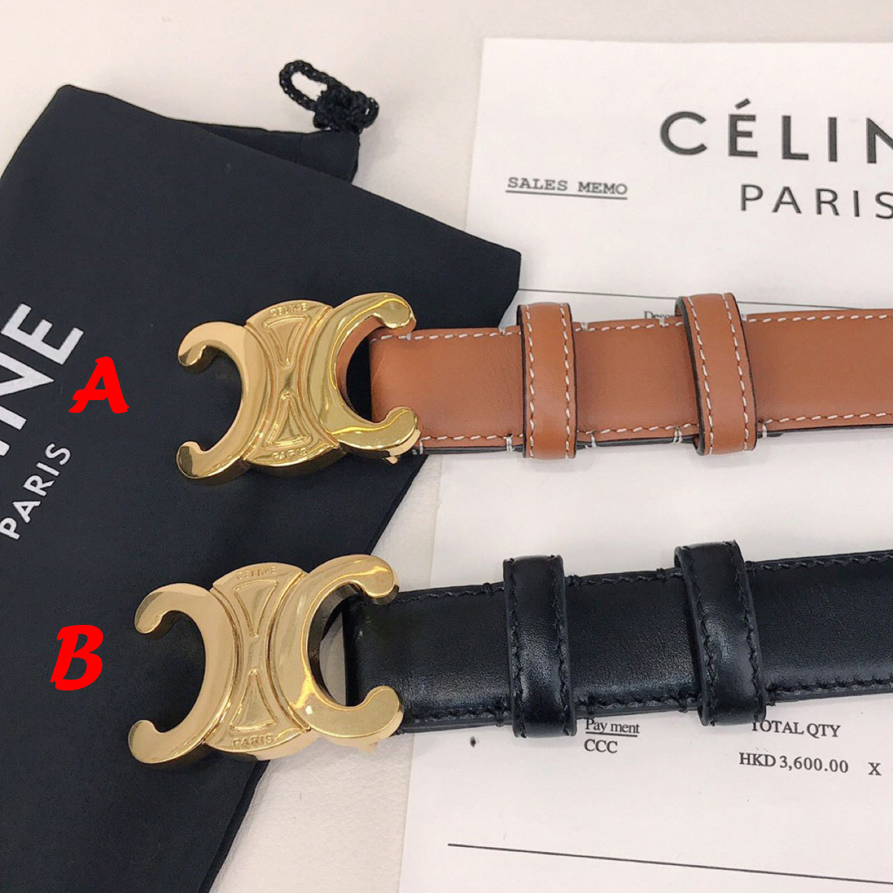 Celine Triomphe Belt - PerfectKickZ
